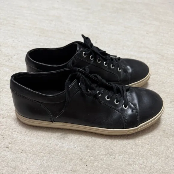 Rodd and Gunn Aria Leather Sneakers Black Size 46/ US 13 MSRP $178