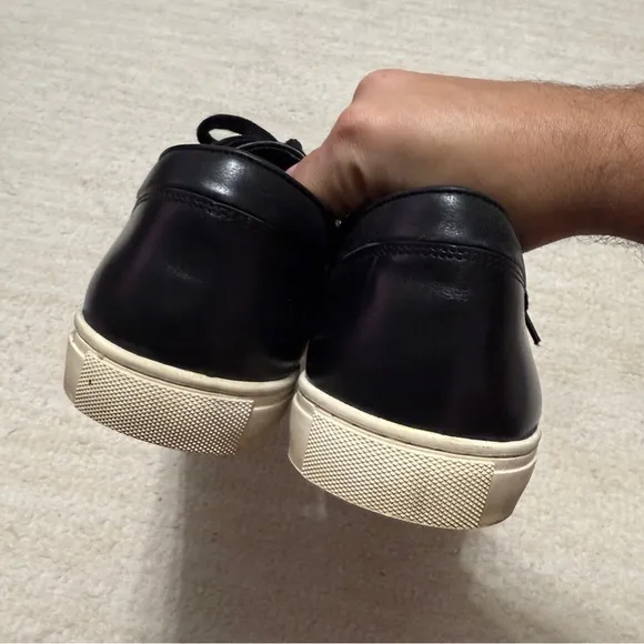 Rodd and Gunn Aria Leather Sneakers Black Size 46/ US 13 MSRP $178