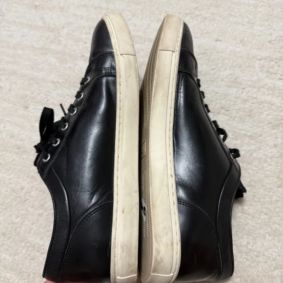 Rodd and Gunn Aria Leather Sneakers Black Size 46/ US 13 MSRP $178