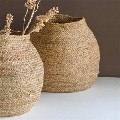 Round Storage Basket - Jute