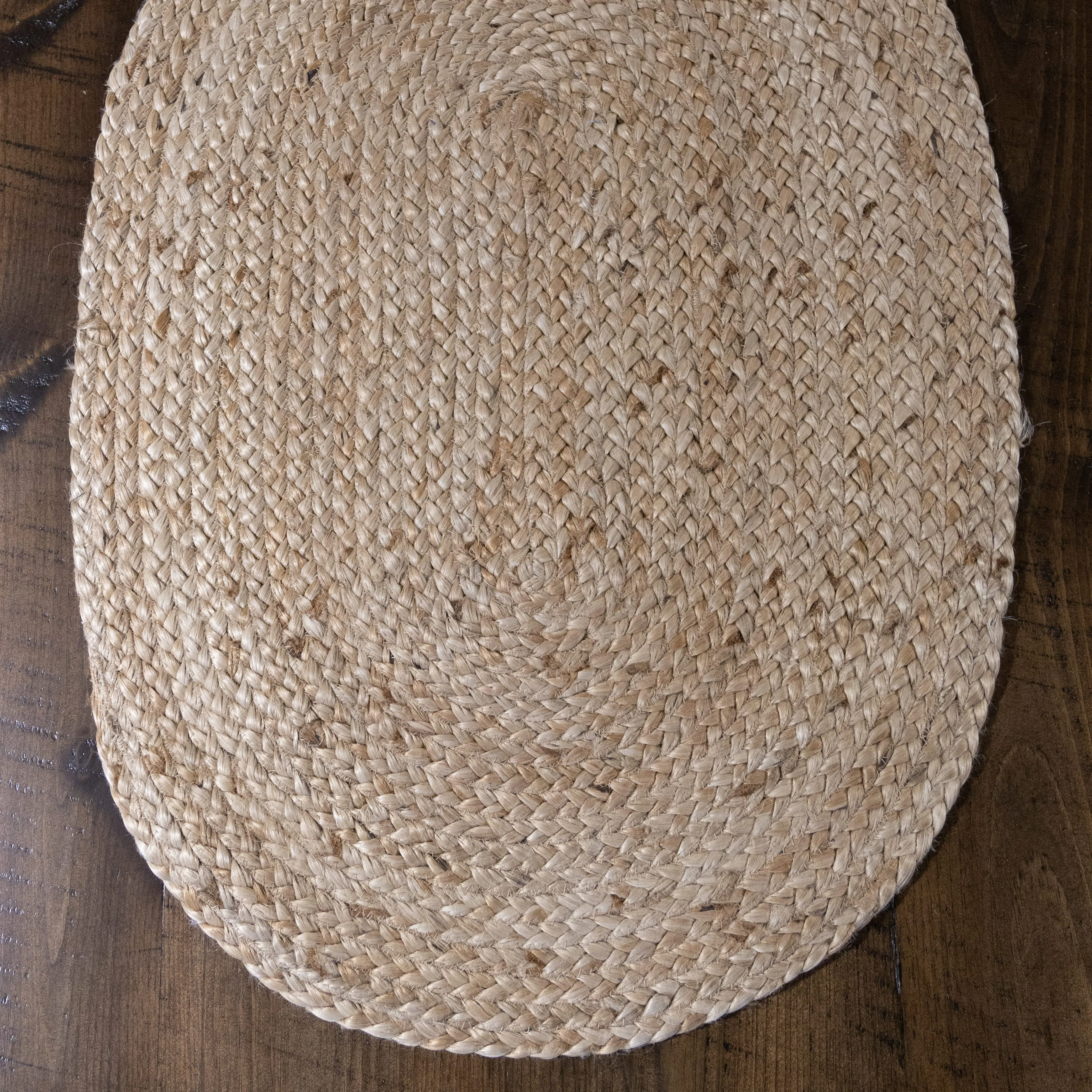 Rug Oval Natural Jute