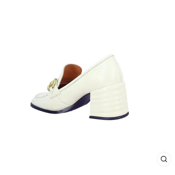 Saint Vera Off White Leather Handcrafted Shoes NWOB 6