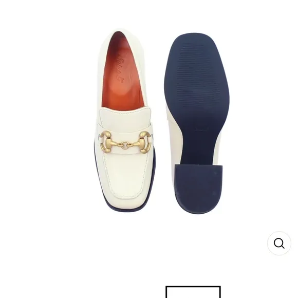 Saint Vera Off White Leather Handcrafted Shoes NWOB 6