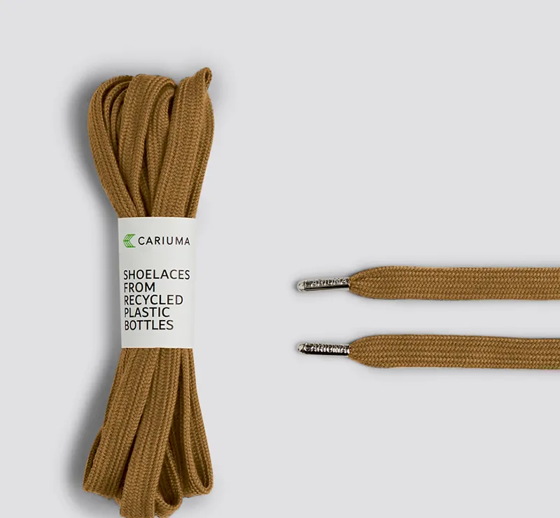 Shoe Lace Classic Camel with H Silver Tip