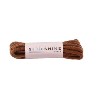 SHOESHINE Shoe Lace (1 Pair) 4mm Teak with Black Dot Shoelace & Boot Laces