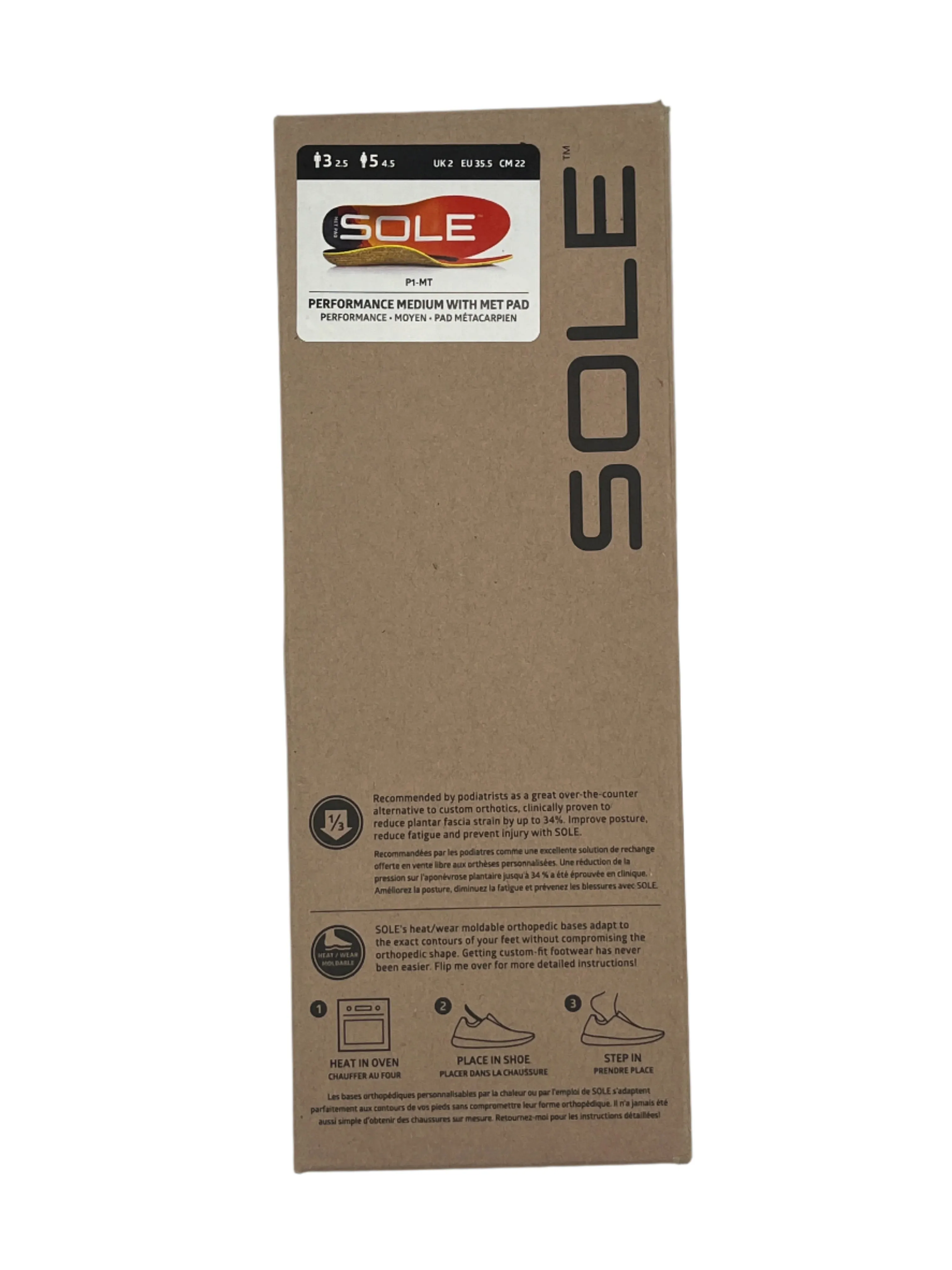 Sole Performance Medium With Met Pad