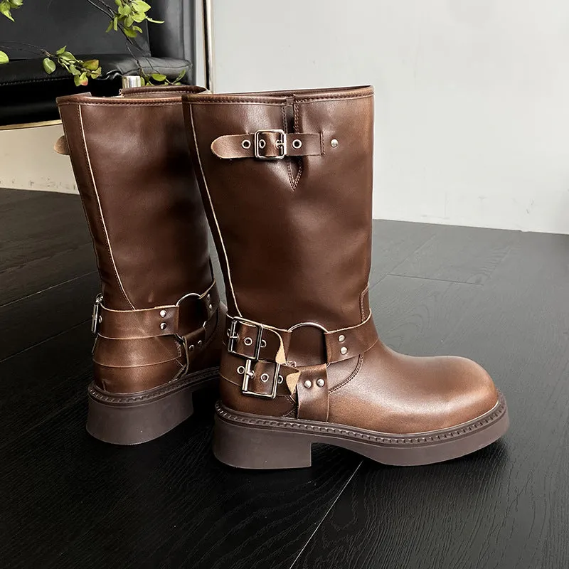 Thick Sole Vintage Martin Boots