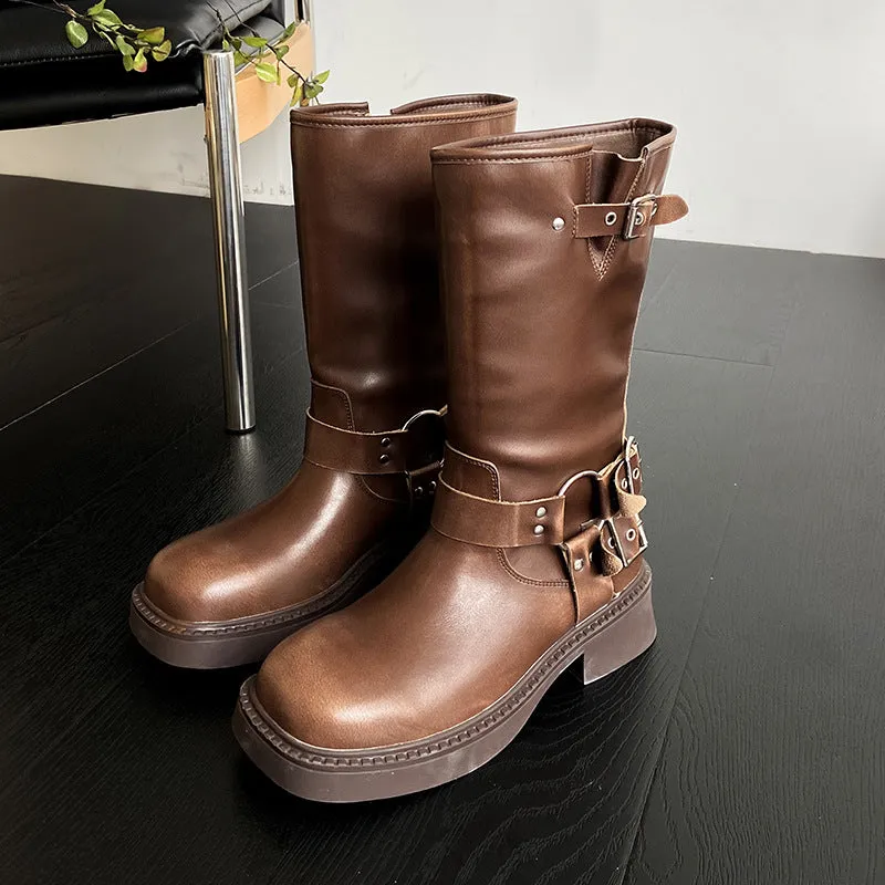 Thick Sole Vintage Martin Boots
