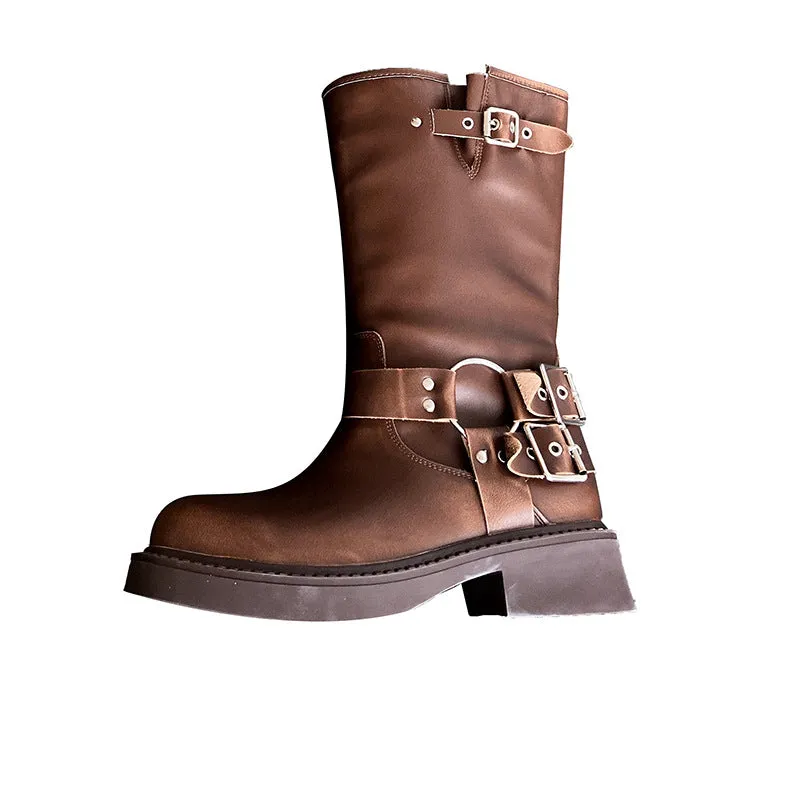 Thick Sole Vintage Martin Boots