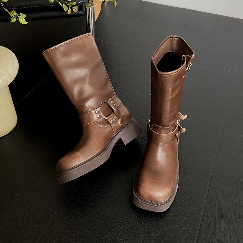 Thick Sole Vintage Martin Boots