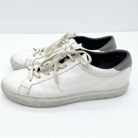 To Boot New York White Leather Sneakers