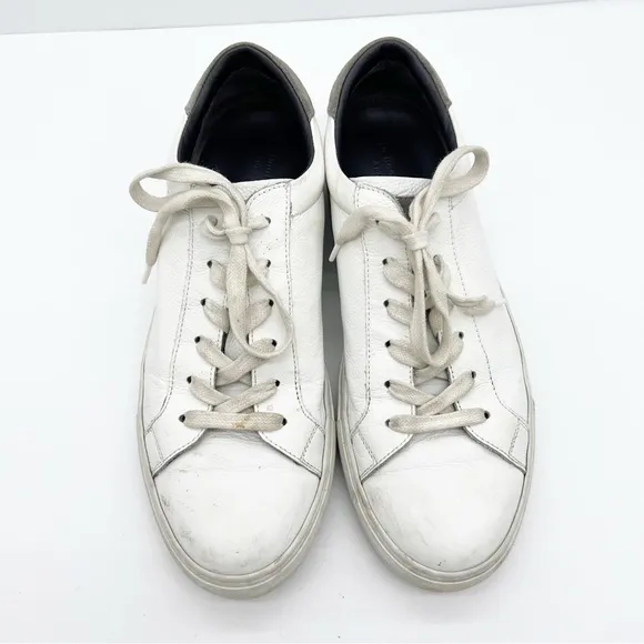 To Boot New York White Leather Sneakers