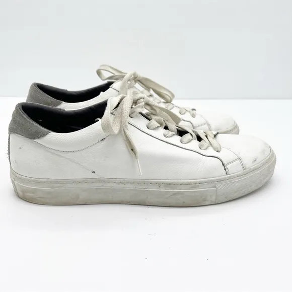 To Boot New York White Leather Sneakers