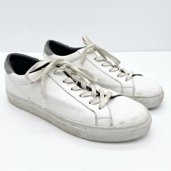 To Boot New York White Leather Sneakers