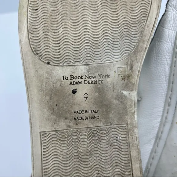 To Boot New York White Leather Sneakers