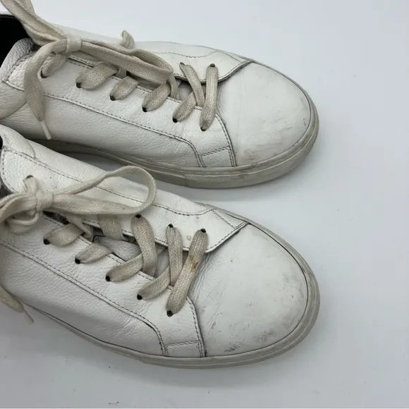 To Boot New York White Leather Sneakers