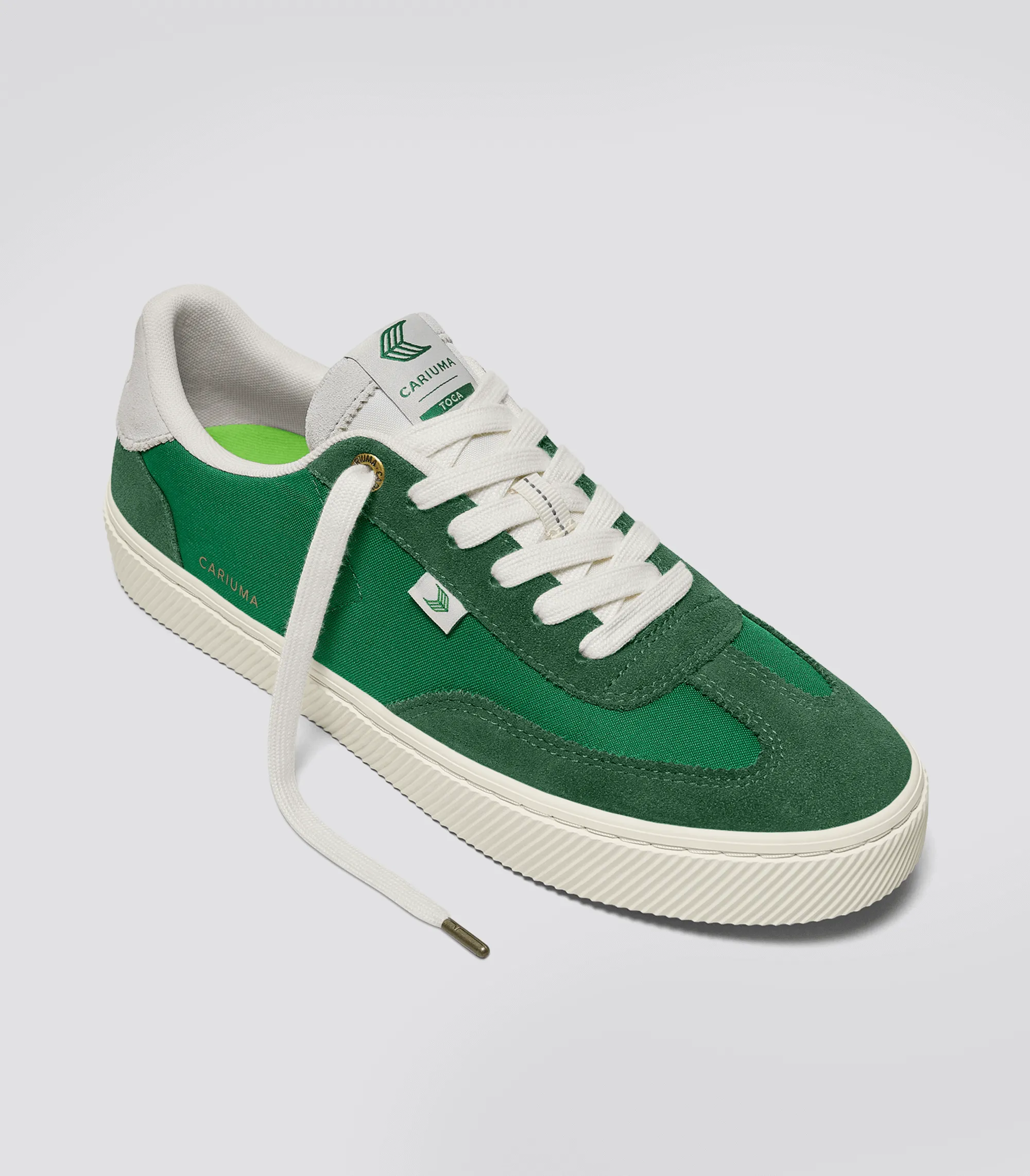 TOCA Abundant Green Suede Green Nylon Sneaker Women
