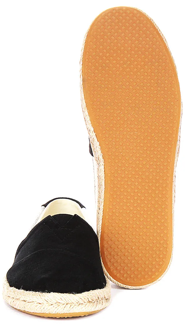 Toms Alpargata Rope In Black For Women
