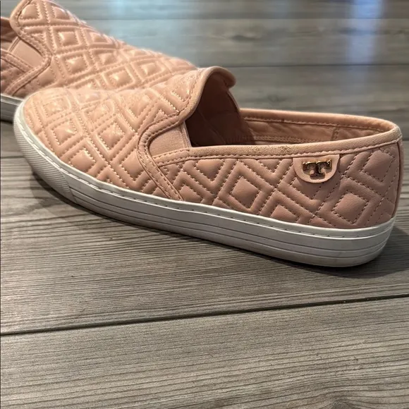 Tory Burch Pink Quilted Sneakers