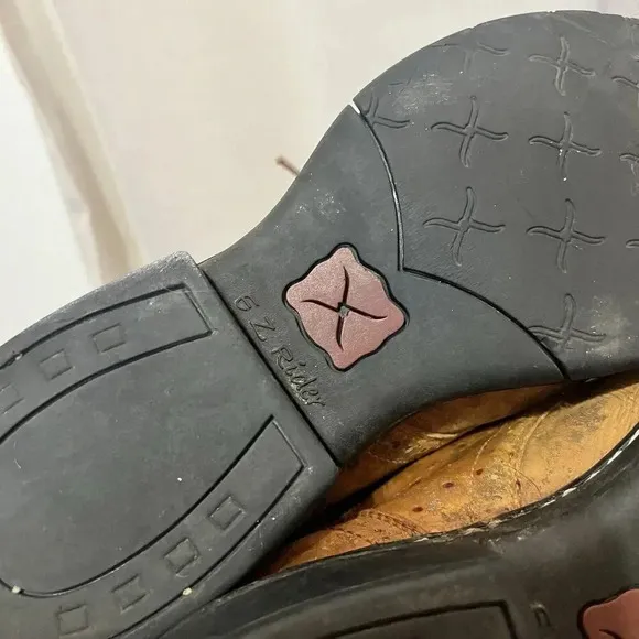 Twisted X Steel Toe EZ Rider Boots Leather Work Chore Barn Equestrian Riding 7 M