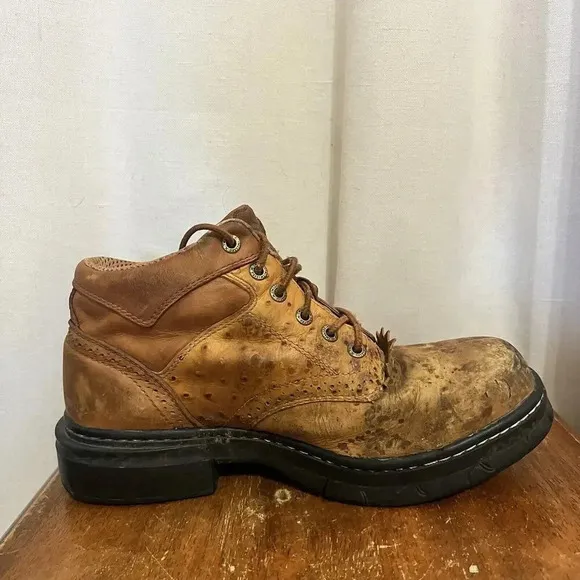 Twisted X Steel Toe EZ Rider Boots Leather Work Chore Barn Equestrian Riding 7 M