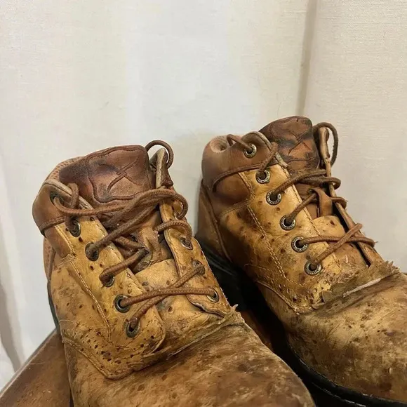 Twisted X Steel Toe EZ Rider Boots Leather Work Chore Barn Equestrian Riding 7 M