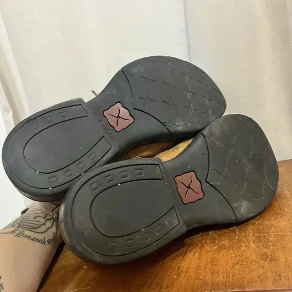 Twisted X Steel Toe EZ Rider Boots Leather Work Chore Barn Equestrian Riding 7 M