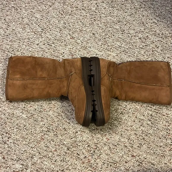 Ugg Chestnut Ultra Tall Women’s Braid Boots Size W 8