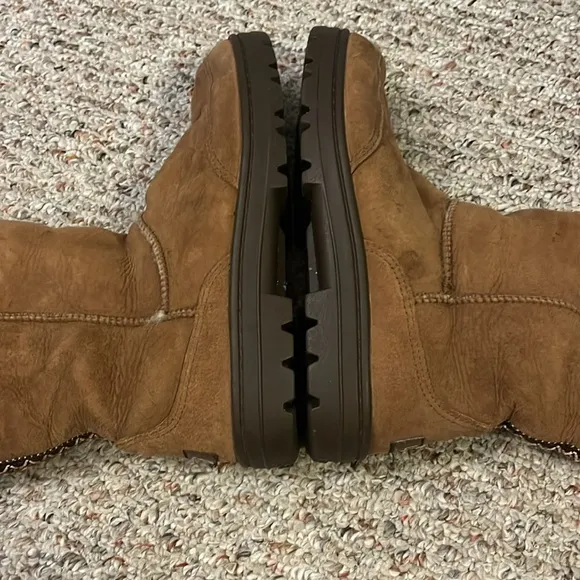 Ugg Chestnut Ultra Tall Women’s Braid Boots Size W 8