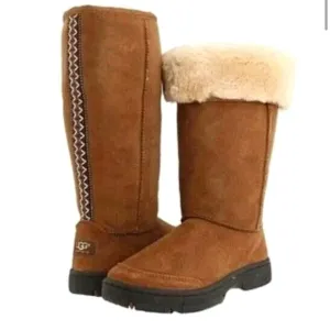 Ugg Chestnut Ultra Tall Women’s Braid Boots Size W 8