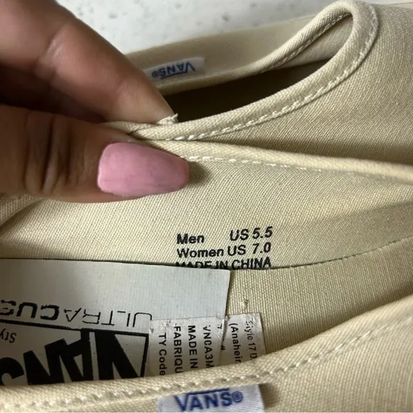 Vans Anaheim Factory Style Slip on Platform Lug Sole Cream Off White​