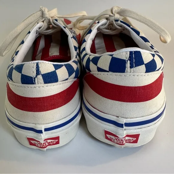VANS Era 95 Dx American Flag USA Check &amp; Stripes Men’s 10.5 Women’s 12