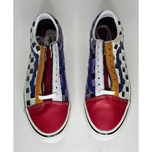 Vans Old Skool 36 DX Anaheim Factory Leather Checkerboard Shoes New Men’s 7.5