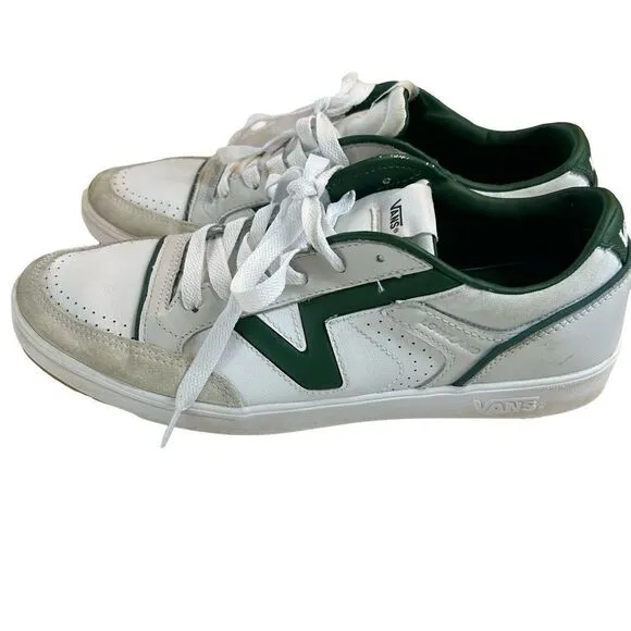 Vans sneakers size 12.5 white and dk green Lowland Comfy Cush Men’s