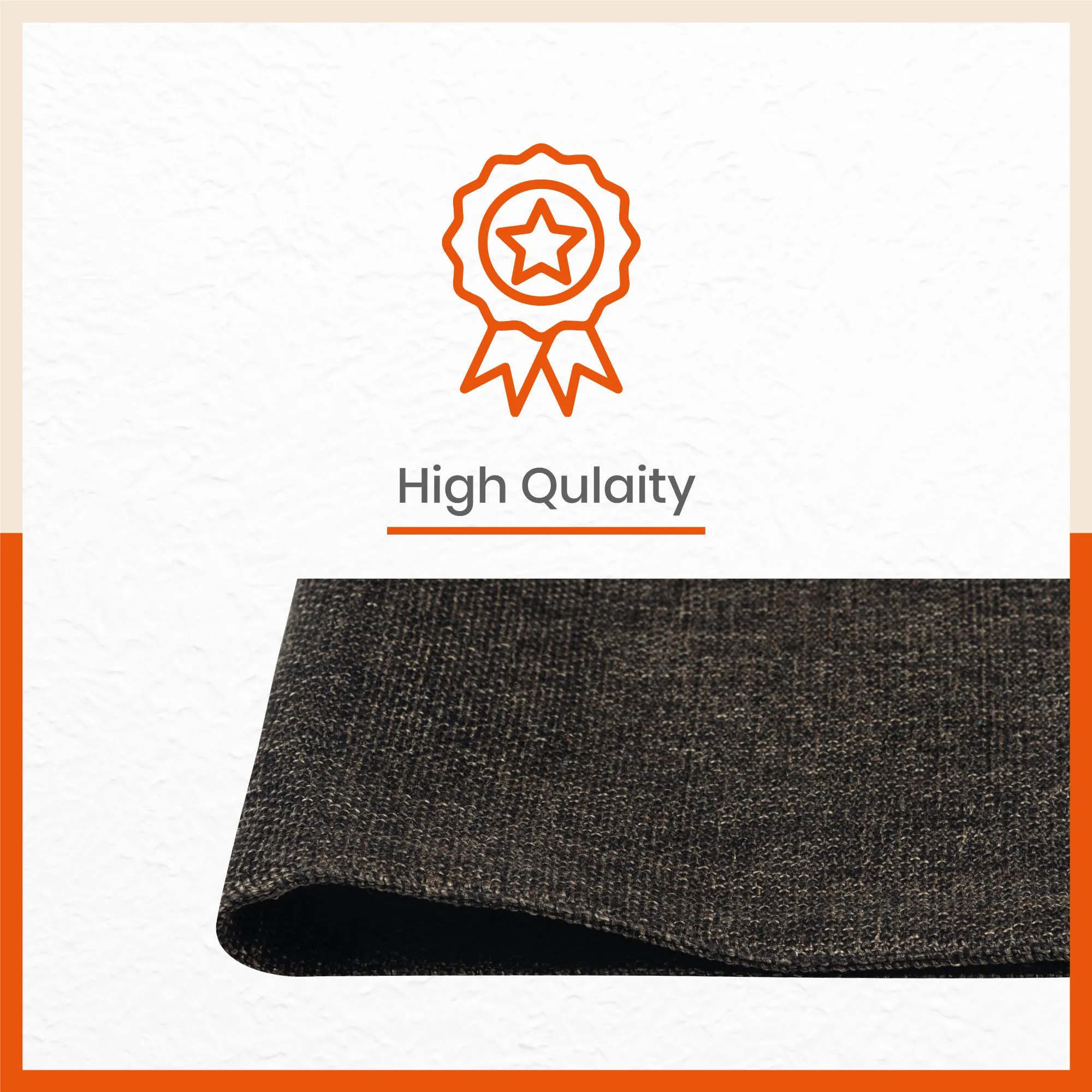 Vera Premium Jute Table Mats / Placemats for Home Dining Table | (Coffee - Set of 6 - 45cm x 30cm)