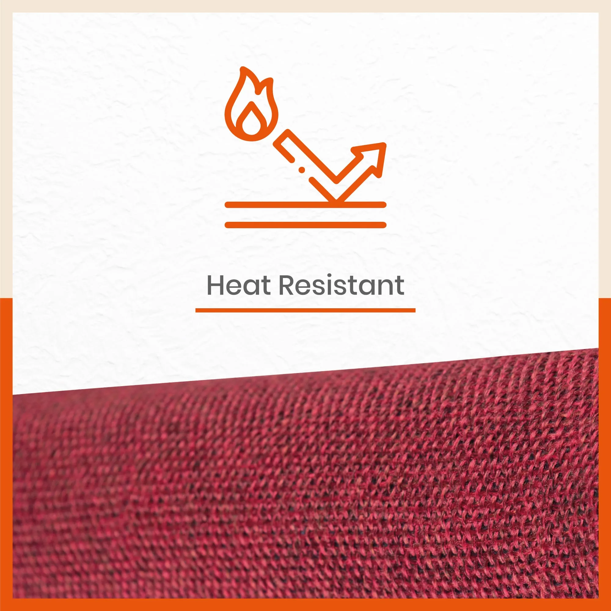 Vera Premium Jute Table Mats / Placemats for Home Dining Table | (Red - Set of 6 - 45cm x 30cm)