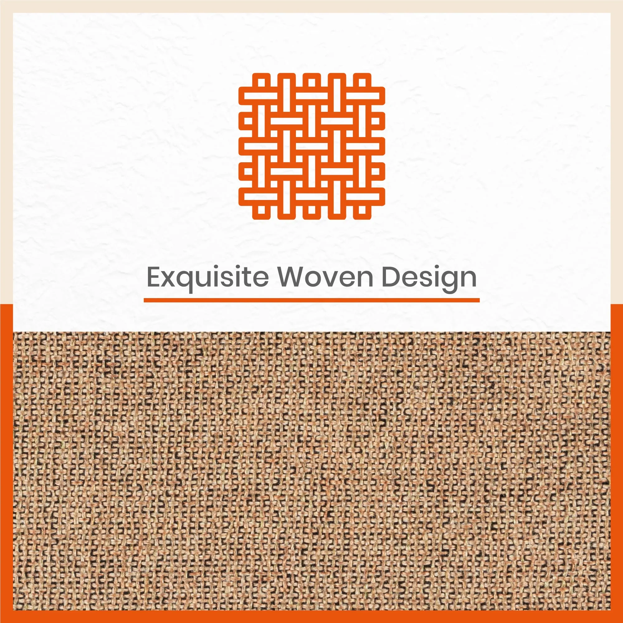 Vera Premium Jute Table Mats / Placemats for Home Dining Table | Reversible | (Beige - Set of 6 - 45cm x 30cm)