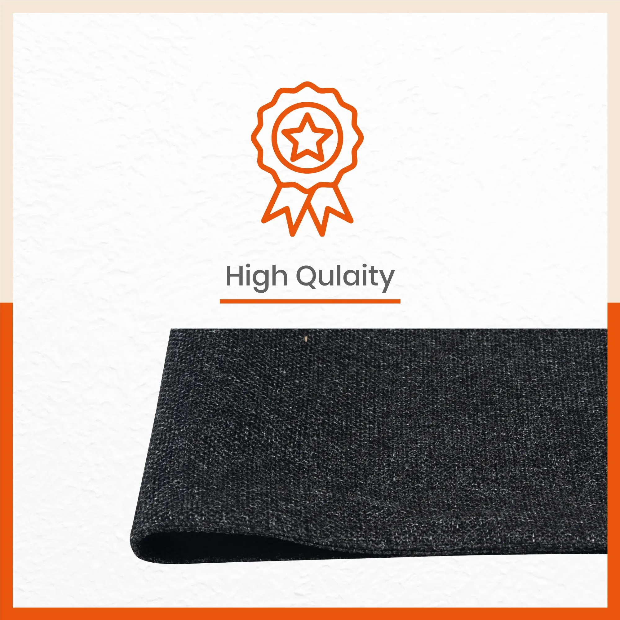 Vera Premium Jute Table Mats / Placemats for Home Dining Table | Reversible | (Charcoal - Set of 6 - 45cm x 30cm)