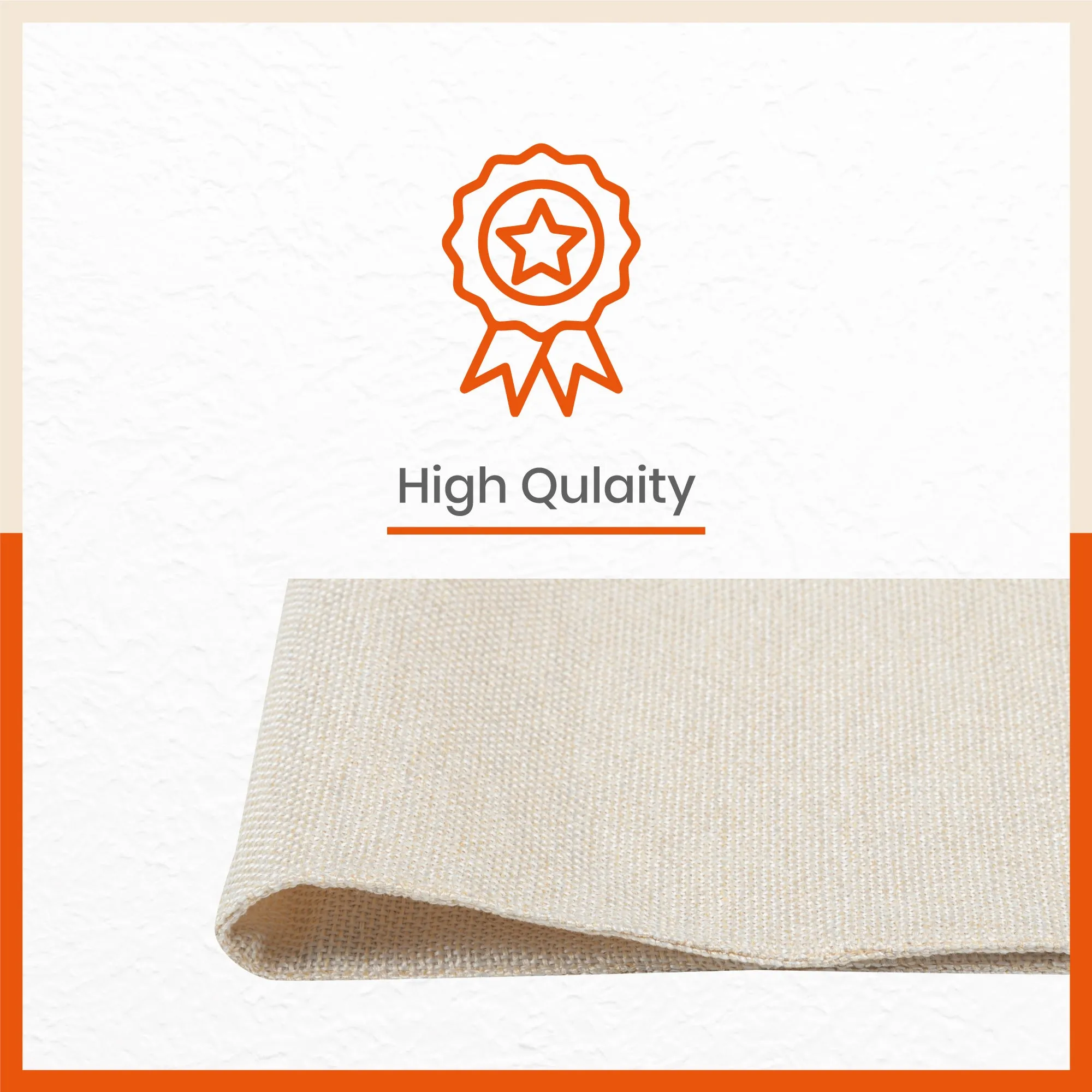 Vera Premium Jute Table Mats / Placemats for Home Dining Table | Reversible | (Cream - Set of 6 - 45cm x 30cm)