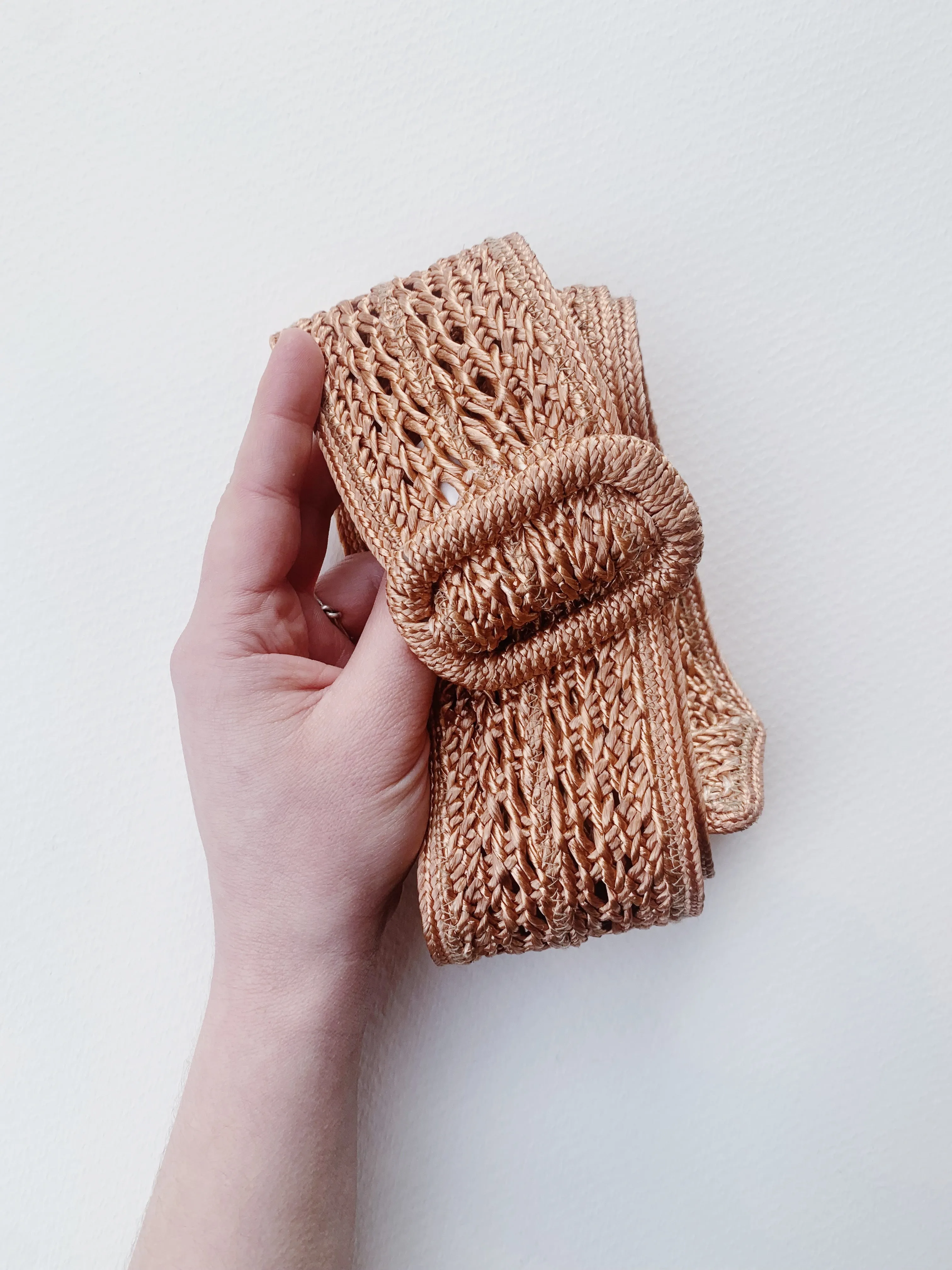 VINTAGE BRAIDED JUTE BELT