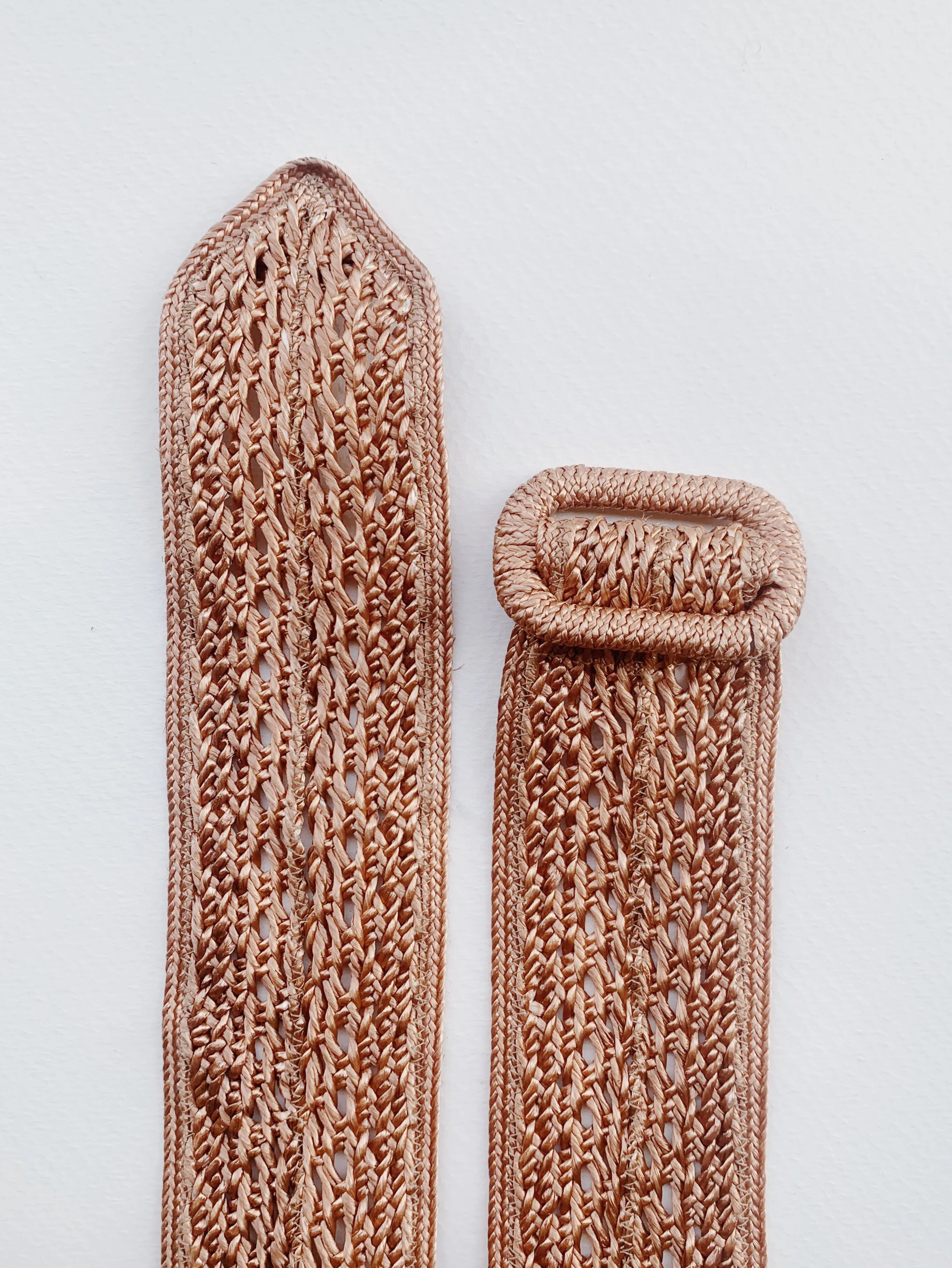 VINTAGE BRAIDED JUTE BELT