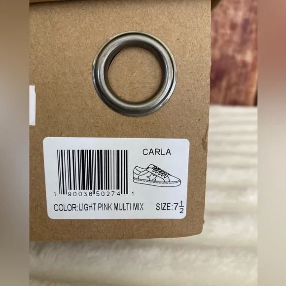 Vintage Havana | NEW Carla Light Pink Multi Tweed Fashion Sneaker