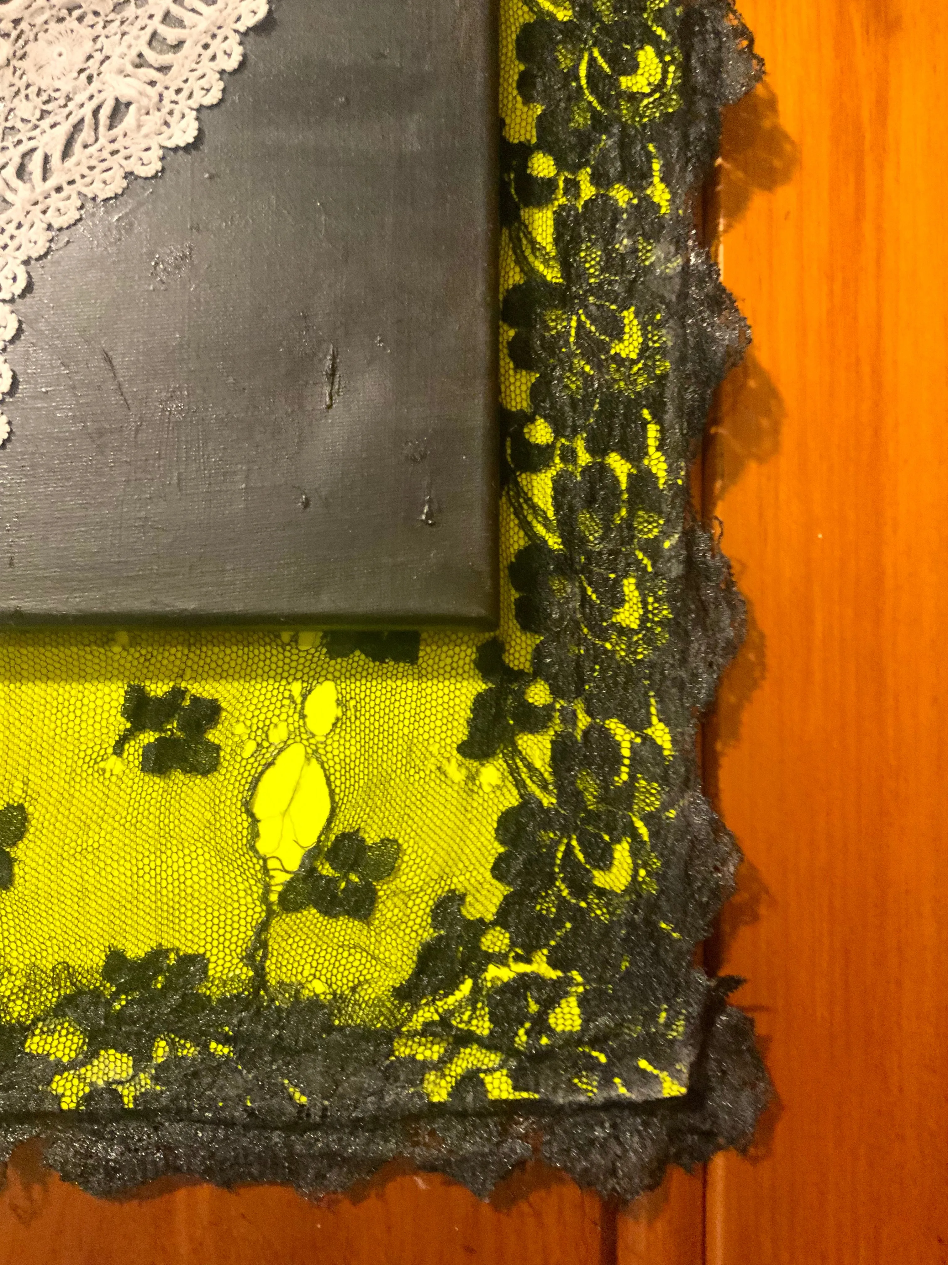 Wall Art made with Antique Collar and Hanger