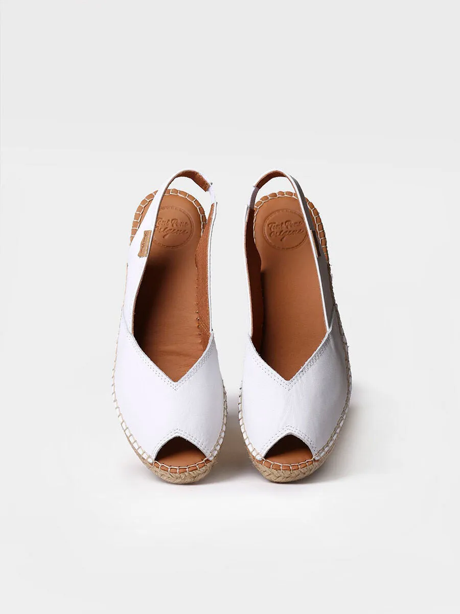 Wedge espadrilles in leather - BERNIA-P
