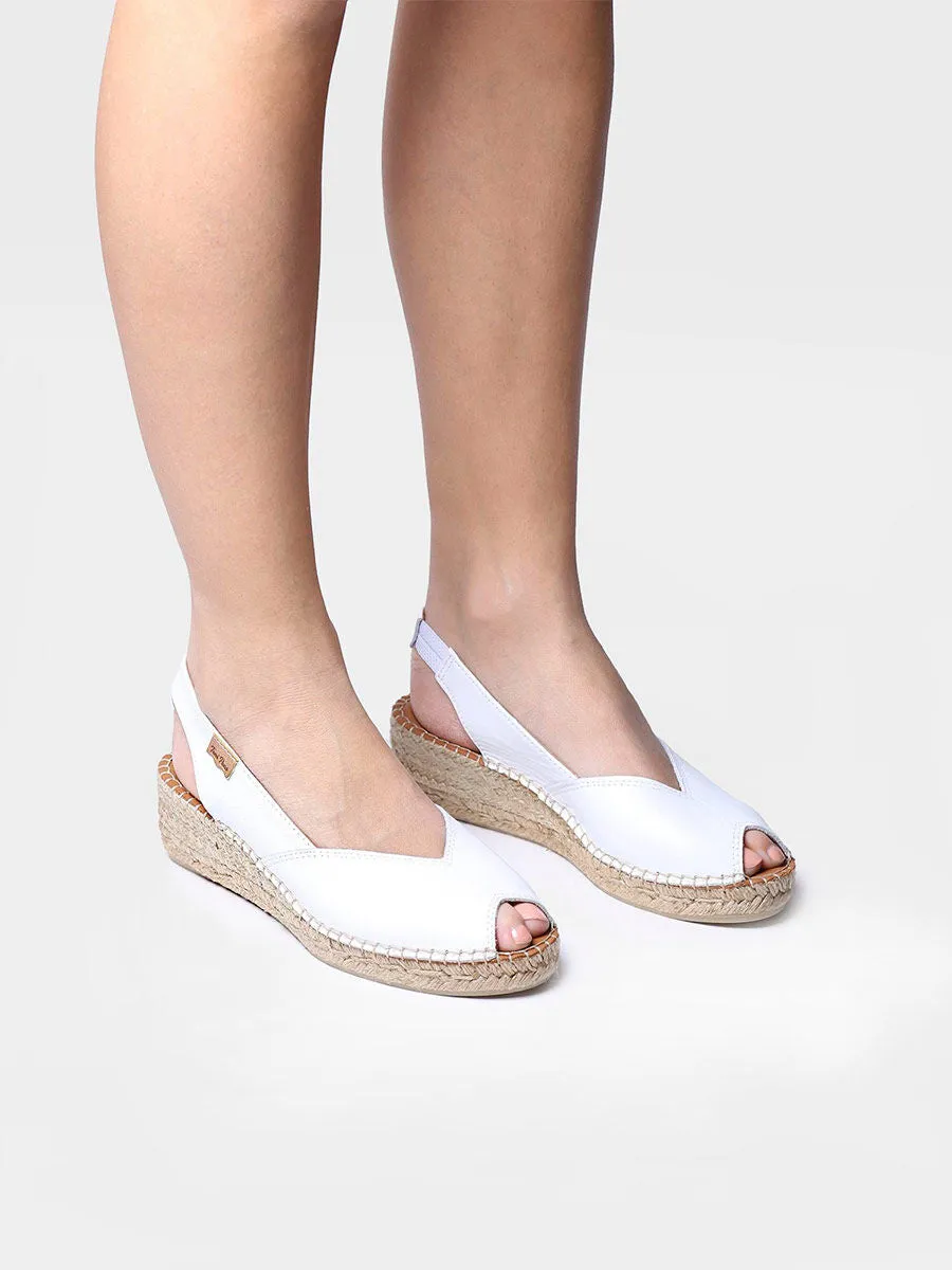 Wedge espadrilles in leather - BERNIA-P