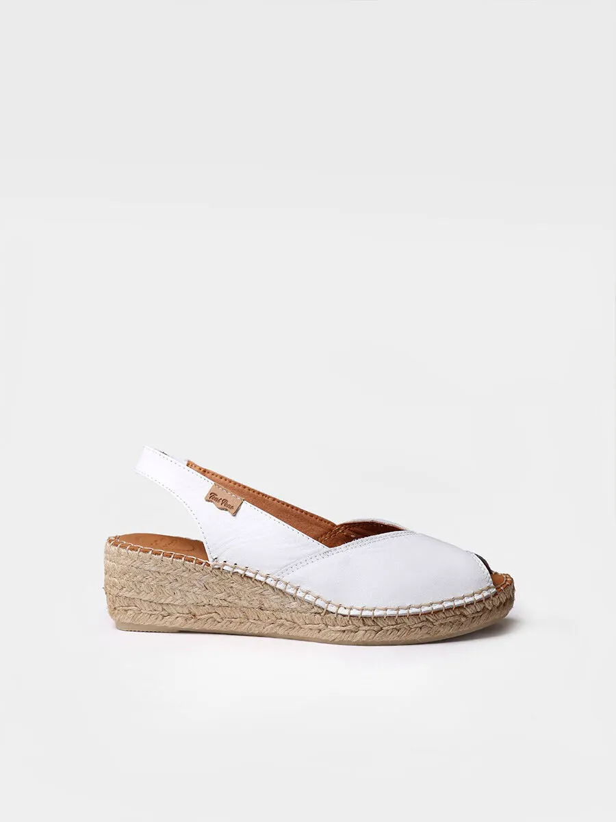 Wedge espadrilles in leather - BERNIA-P