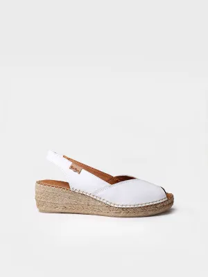 Wedge espadrilles in leather - BERNIA-P