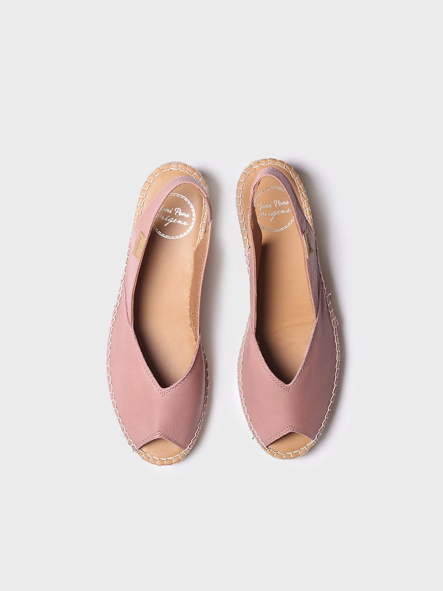 Wedge espadrilles in leather - BERNIA-P