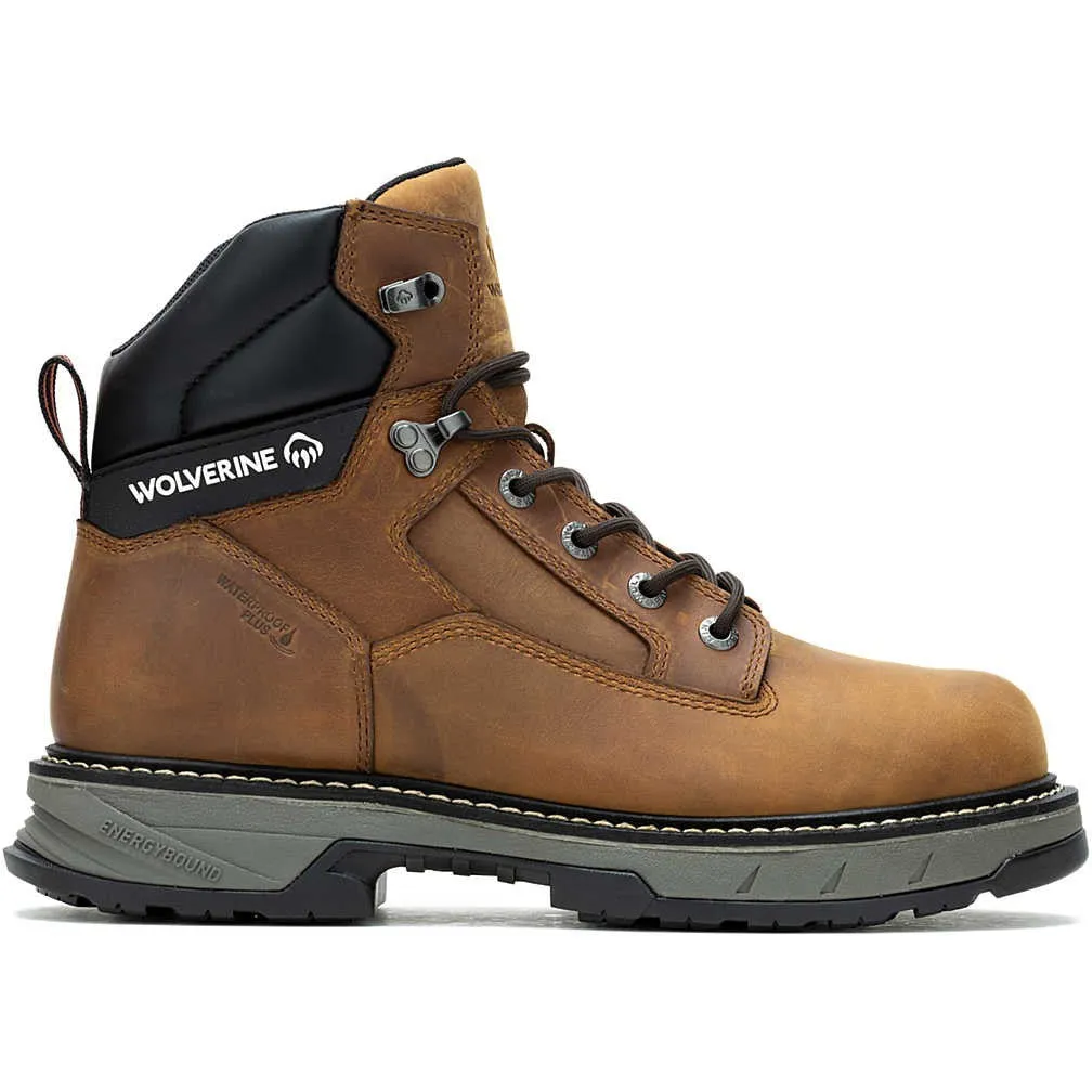 Wolverine Men's Reforce EnergyBound 6" Soft Toe WP Work Boot- Cashew- W240009