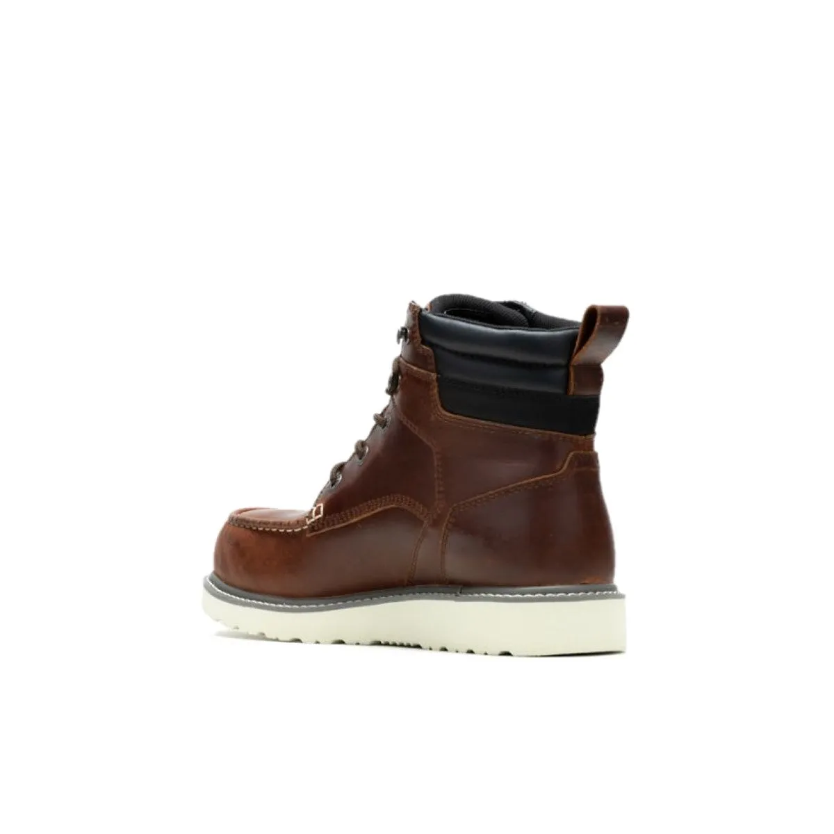 WOLVERINE W230056-EW TRADE WEDGE 6'' MOC TOE WP MN'S (Extra Wide) Rust Leather Work Boots